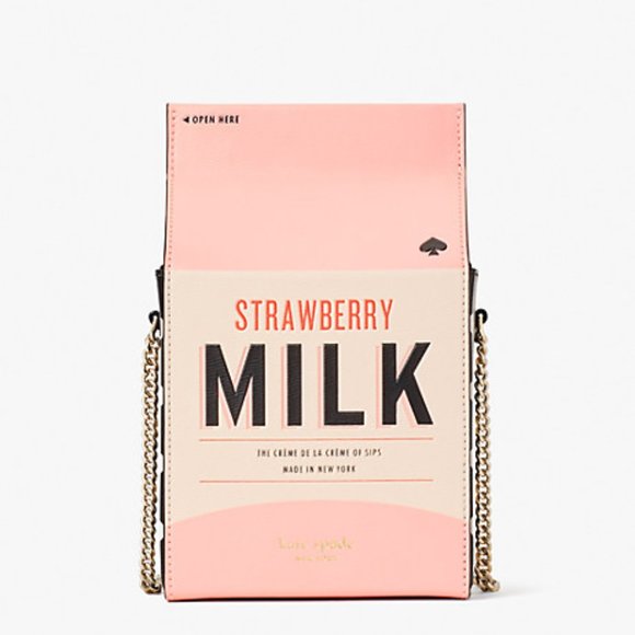 kate spadeyear of the ox strawberry milk carton crossbody